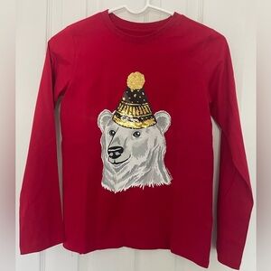 Land's End polar bear  holiday Shirt